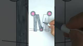 M for Mouse 🐀 #coloring #mouse #alphabet #rats #ratatouille #cartoon #animateddrawings #mickeymouse