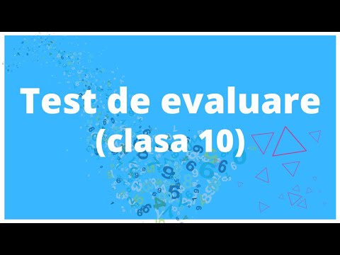 Test de evaluare, clasa 10 (Radicali,puteri,logaritmi) | Matematica.md