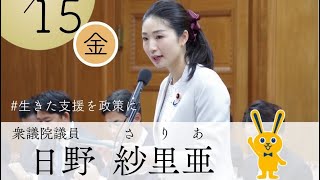2026.5.15.国民民主党日野紗里亜衆議院議員の厚労委員会質疑①