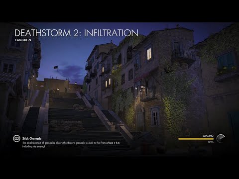 Sniper Elite 4 [DLC] - Deathstorm 2: Infiltration Authentic Plus Mode [Full Video]