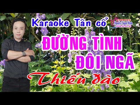 Karaoke tân cổ ĐƯỜNG TÌNH ĐÔI NGÃ - THIẾU ĐÀO [Hát cùng Ns Ngọc Trắng]