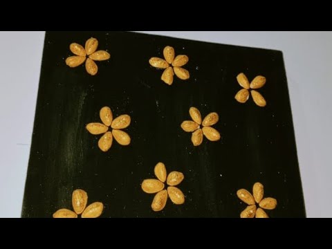 beautiful pistachio flowers 🌺 painting tutorial 🤍❤️|subscribe and share 🤍