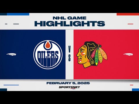 NHL Highlights | Oilers vs. Blackhawks - February 5, 2025