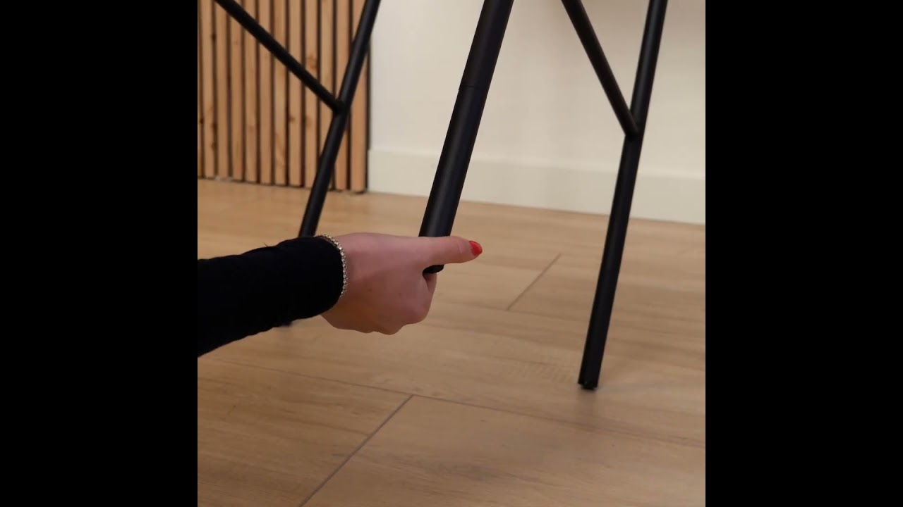 Barhocker Espen recycelter Stoff taupe 64 - 77 cm