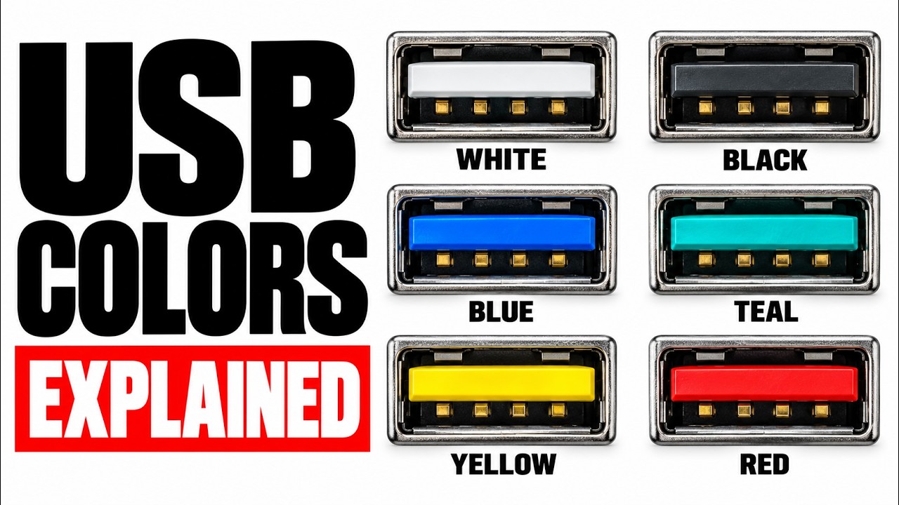 WHAT DO USB COLORS MEAN?