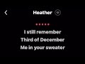 HEATHER -by Conan Gray (Karaoke Version)