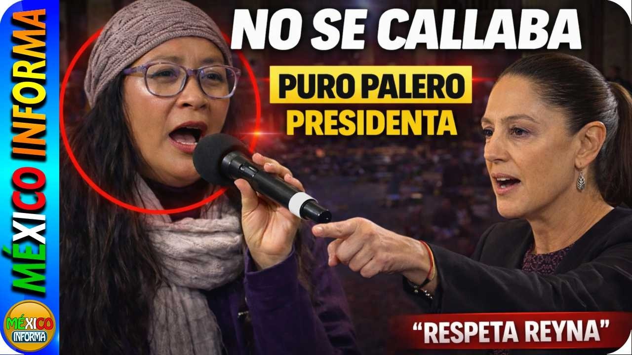 SHEINBAUM LA TUVO QUE CALLAR. NO QUERÍA SOLTAR EL MICRÓFONO. YA NADIE LA SOPORTA EN LA MAÑANERA.