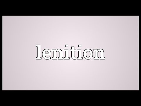 Lenition Meaning