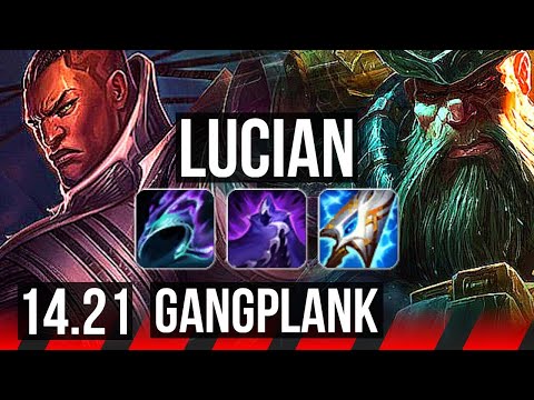 LUCIAN vs GANGPLANK (TOP) | EUW Master | 14.21