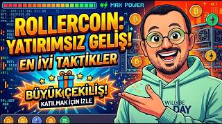ROLLERCOIN Yatırımsız Gelişme Taktikleri | Yeni Çekiliş | OYUN OYNA PARA KAZAN  