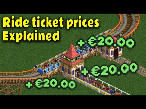 How much can you Charge for your Rides in RCT2 & Classic?