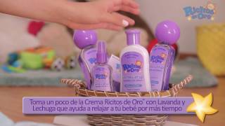 Masajes y ejercicios para tu bebé con Ricitos de Oro Lavanda y Lechuga.