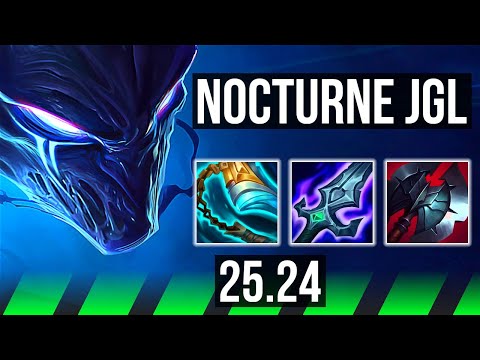 NOCTURNE vs KHA'ZIX (JGL) | Good KDA: 14/1/14, 34K damage | EUW Master | 25.24