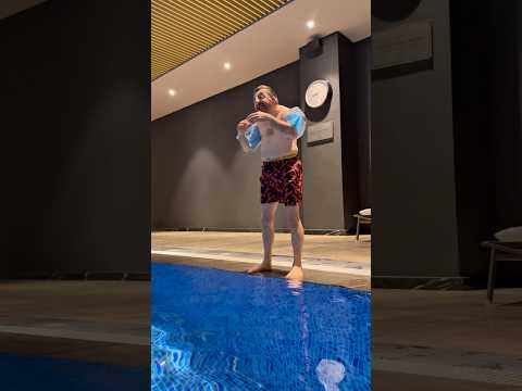 Never Seen a Pool Jump Like This! 💦😱 “What If I Drown?”… Then SPLASH!