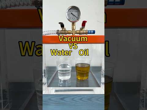 Episode 12/Test-Water and Oil VS Vacuum #Experiment #Vacuum #Science #Physics #Research #Water #oil