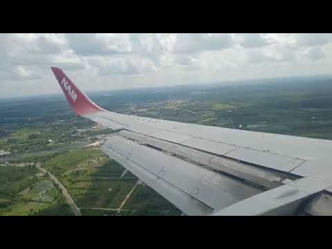 Penampakan pulau Borneo ( Kalimantan Tengah ) dari dalam pesawat terbang.