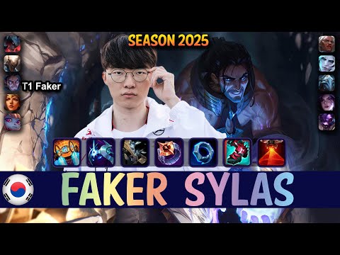 T1 Faker SYLAS vs VIKTOR Mid - Patch 25.15 KR Ranked | lolrec