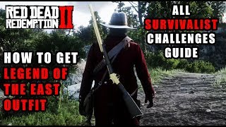 Red Dead Redemption 2 - How to Get Legend of the East Outfit - 9/9 All Survivalist Challenges Guide