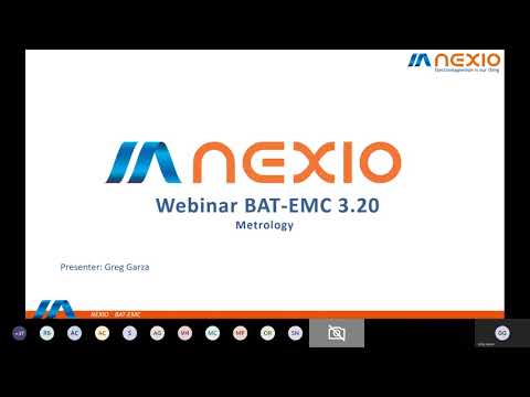 Nexio BAT-EMC: webinar - New Graphic interface in Emission and Metrology