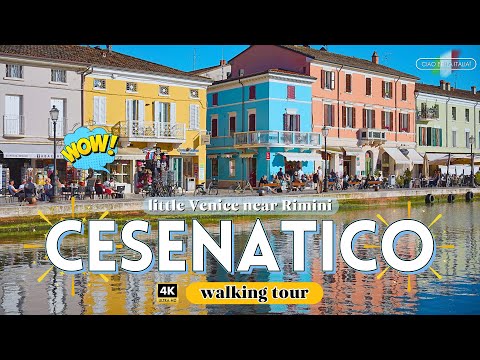 CESENATICO 4K walking tour 🤩 Exploring the secret corners of this colorful city Emilia Romagna Italy