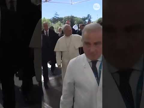 Pope Leo arrives at hospital for surgery to remove nodule from lung