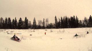 preview picture of video 'VÄIKE-MAARIJA SAANIKROSS,SNOWMOBILE'