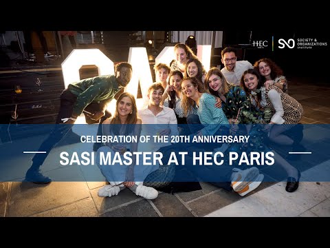 Celebration of the 20th Anniversary SASI Master at HEC Paris