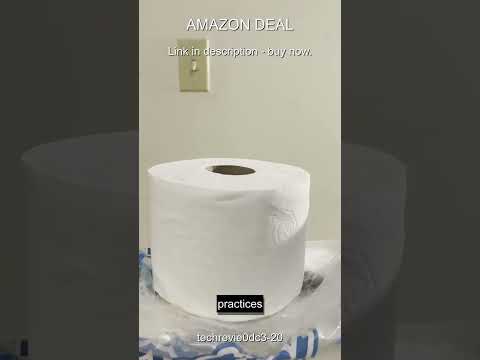 Amazon Brand - Presto! 2-Ply Ultra-Soft Toilet Paper, Septic-Safe, 24 Family Mega Rolls = 120 Regular Rolls, 308 Sheets, Unscented, Pack of 4 video