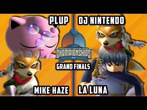 DHATX18 SSBM - bc | MikeHaze & PG | Plup Vs. MSF | La Luna & DJ Nintendo - Melee Doubles GF
