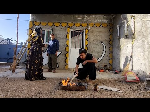 Doubt and hope on Haniyeh's face inside the courtroom in front of the judge