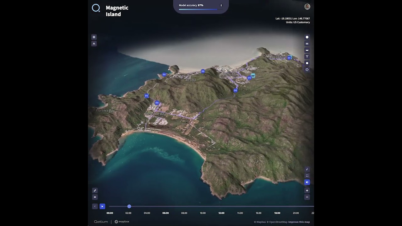 Digital terrain model in Qatium — new network visualization