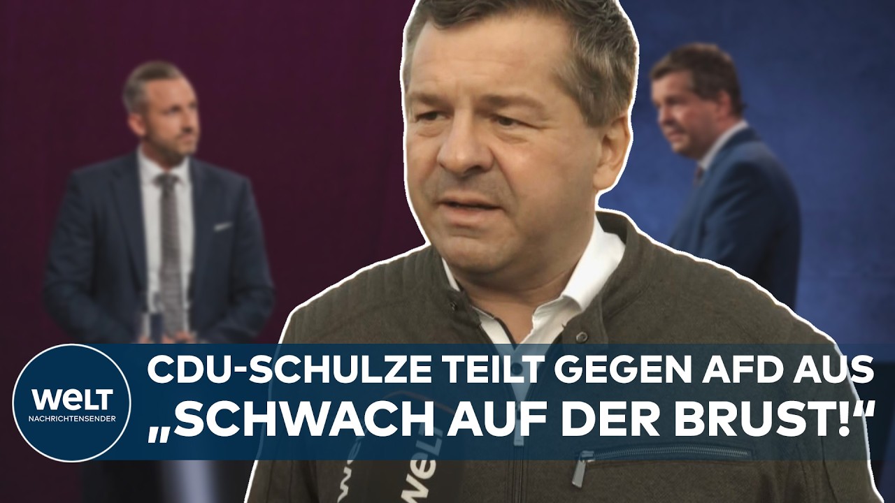 SACHSEN-ANHALT: "Wenn's um Inhalte geht ist die AfD schwach auf der Brust!" Schulze im Interview