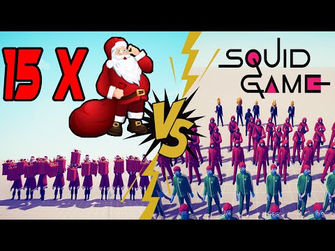 15 X SANTA CLAUS vs EVERY GOD UNIT  ▶ TABS - Totally Accurate Battle Simulator