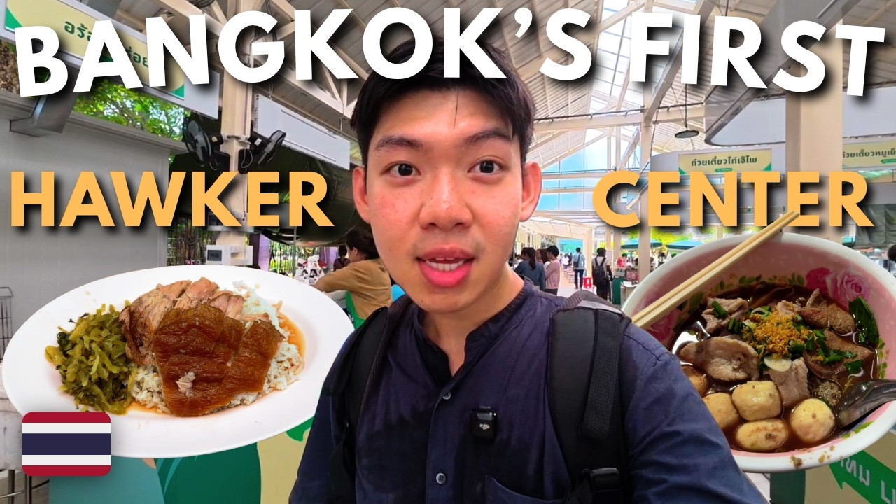 Inside The First Hawker Center In Bangkok🇹🇭Is this the future of Thai Street food?
