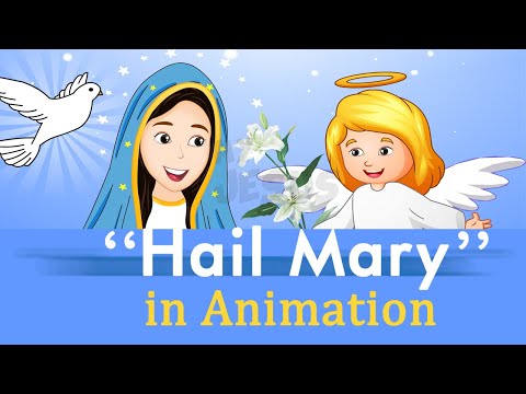Hail Mary in Animation | Hail Mary |Hail Mary Prayer| Hail mary for kids