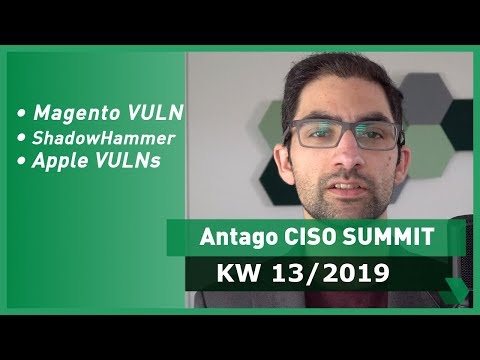 CISO Summit: KW 13 2019 - Magento-Shop, ASUS und Apple