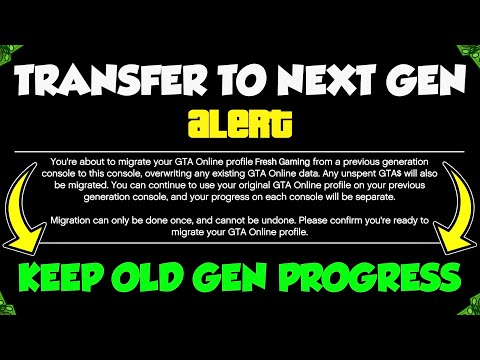 NEW CHARACTER MIGRATION OPTION IN GTA ONLINE! (HOW TO TRANSFER FROM OLD GEN TO NEXT GEN GTA ONLINE)