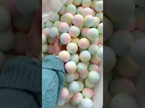 Bulk production of crispy stress balls 🏭#squishy #fidgettoys #satisfying #oddlysatisfying #asmr