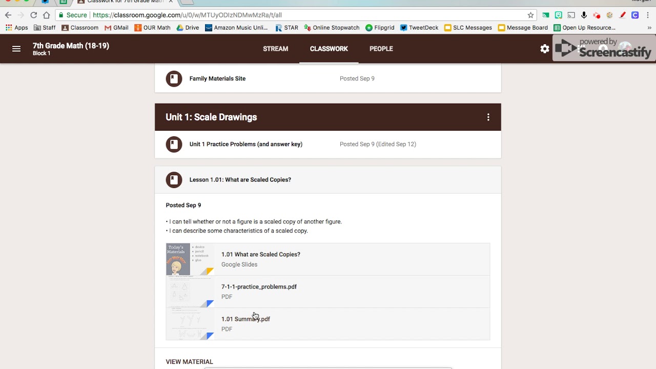 Google Classroom for Open Up Resources 6-8 Math