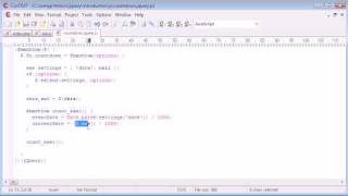 jQuery Tutorial - 135 - Creating a day/hour/min/sec countdown plugin