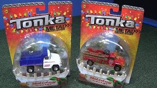Holiday Diecast Vintage Fire Pumper Vintage Dump Truck At Target From Tonka Funrise Hasbro