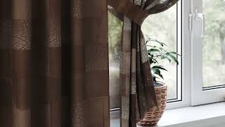 Комплект штор «Лонворсит (коричневый)» — видео о товаре