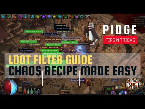 Chaos Recipe Made Easy - Loot Filter Optimisations | POE Tips n Tricks