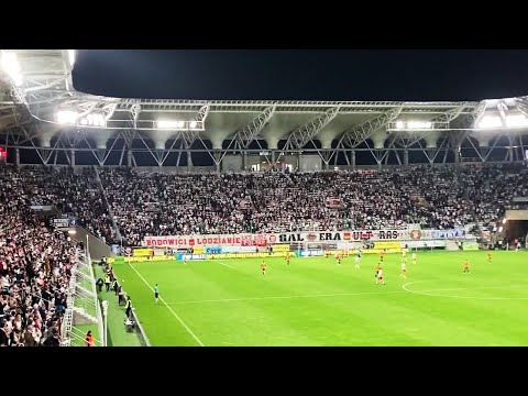 "NA GALERZE ŚPIEW” - doping ŁKS-u Łódź w meczu z Chrobrym Głogów | 22.04.2022