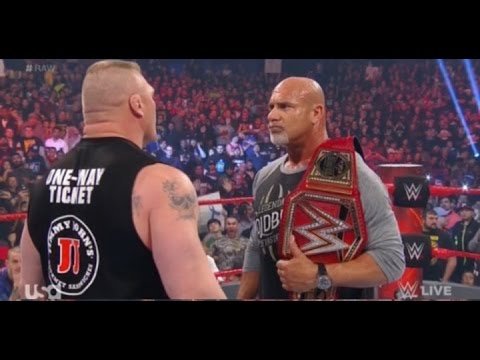 Brock Lesnar F5ed  Goldberg    WWE Raw 6 March 2017 Full Show   WWE Raw 3 6 2017 full show