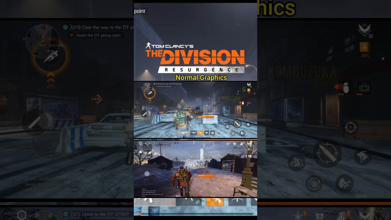 The Division Resurgence - Normal Vs High Graphics #games #tomclancy #ubisoft #thedivision