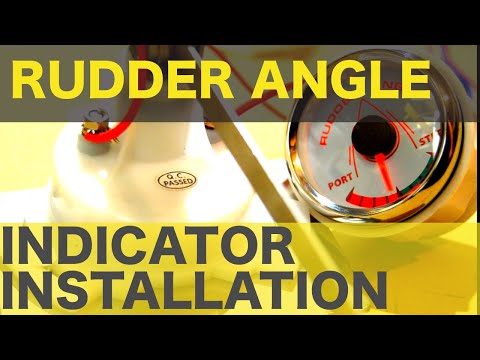 How to install a rudder angle sensor on a sterndrive boat