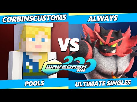 Wavedash 2022 - CorbinsCustoms (Steve) Vs. Always (Incineroar) SSBU Ultimate Tournament