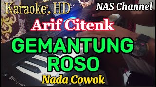 Download lagu GEMANTUNG ROSO - KARAOKE.HD - ARIF CITENK - NADA COWOK mp3