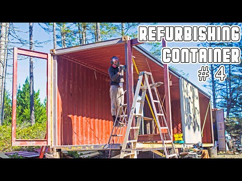 Part of a video titled How to Remove Extreme Rust on a Shipping Container - YouTube